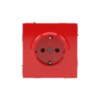 Розетка силовая KANT 2P+E защ. шторки красн. сатин DKC 7001003