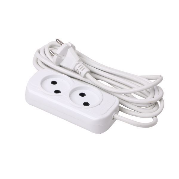Удлинитель 2х3м без заземл. 10А IP20 Эксперт 2.2кВт ПВС 2х0.75 PROxima EKF UBA10-275-2-03