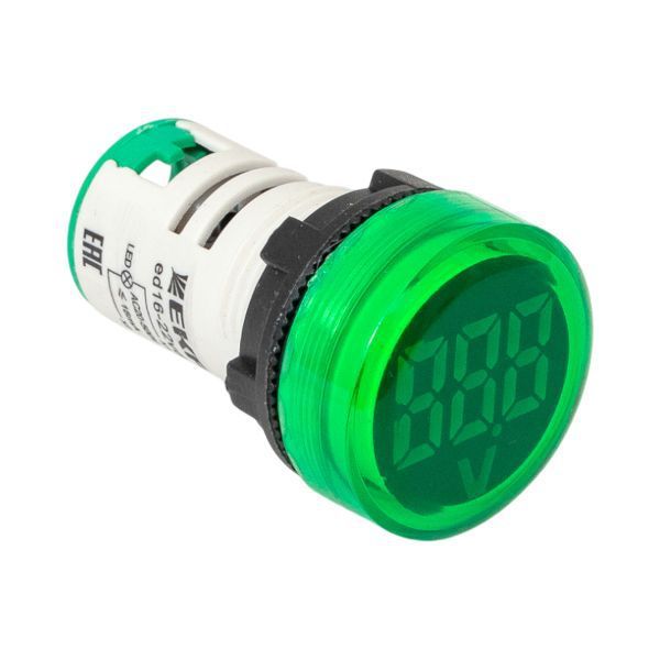 Индикатор значения напряжения ED16-22VD зел. PROxima EKF ed16-22vd-g