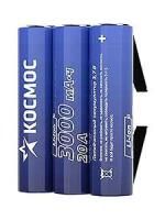 Аккумулятор Li-ion 18650 3000мА.ч без защиты с выводами под пайку (уп.3шт) KOC18650Li30PAS3