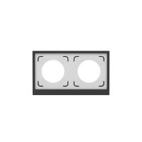 Рамка 2-м KANT IP44 черн. уголь DKC7012944