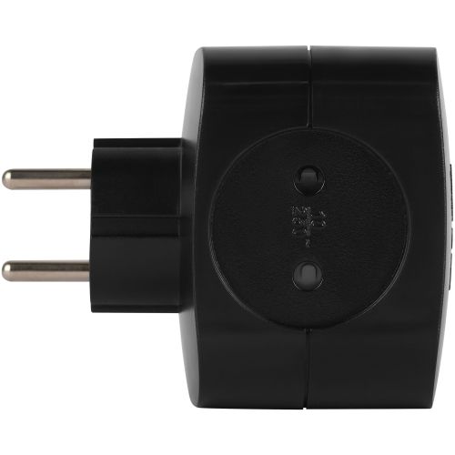 Разветвитель 4-м SP-4-3USBAC-B + 3 USB A+C со шторками 10А черн. Эра Б0069084