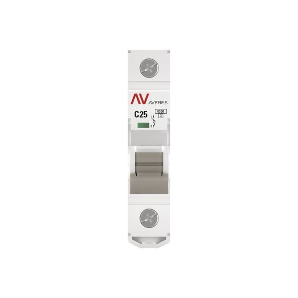 Выключатель автоматический модульный 1п C 25А 6кА AV-6 AVERES EKF mcb6-1-25C-av