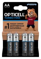 Элемент питания алкалиновый AA/LR6 (блист. 4шт) Turbo Max Opticell 6053003