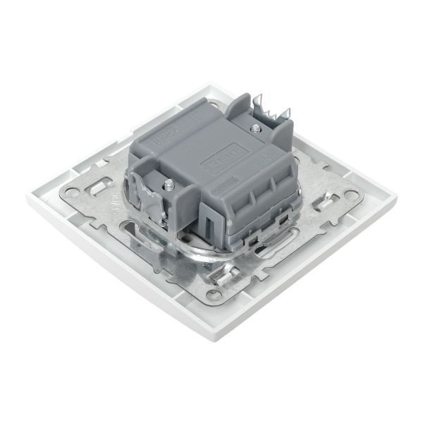 Выключатель 1-кл. СП Минск 10А IP20 с индикатором бел. Basic EKF ERV10-121-10