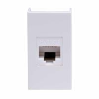 Розетка компьютерная 1-м 1мод. Viva RJ45 кат.5E бел. DKC 45038