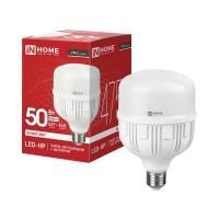 Лампа светодиодная высокомощная LED-HP-PRO 50Вт цилиндр 4000К нейтр. бел. E27 4750лм 230В с адаптером E40 IN HOME 4690612031118