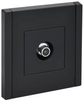 Розетка TV оконечная FORTE&PIANO FP128 черн. IEK FP-A10-O-K02