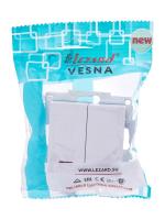 Выключатель 2-кл. 1п СП Vesna 10А IP20 с индикацией механизм бел. LEZARD 742-0288-112