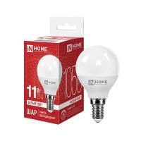 Лампа светодиодная LED-ШАР-VC 11Вт шар 4000К нейтр. бел. E14 1050лм 230В IN HOME 4690612020594
