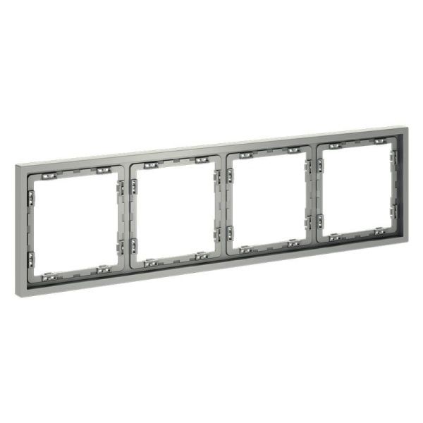 Рамка 4-м S70 пластик. сталь Voltum VLS100405