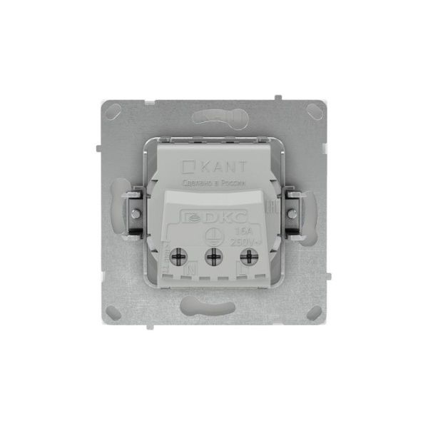 Розетка силовая KANT 2P+E без шторки бел. магнолия DKC 7000033