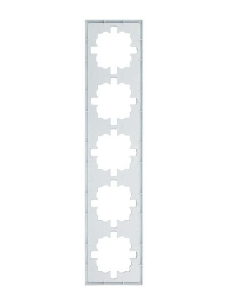 Рамка 5-м ZIMA горизонт. бел. LEZARD 704-0200-150