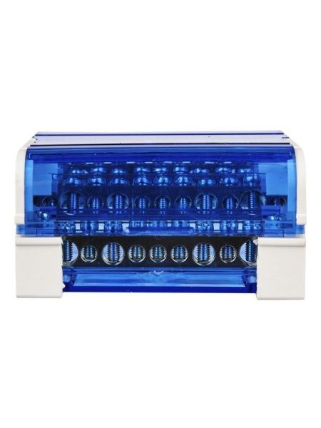 Шина на DIN-рейку в корпусе (кросс-модуль) ШНК 4х11 3L+PEN IEK YND10-4-11-125