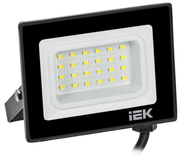 Прожектор светодиодный СДО 06-20 6500К IP65 черн. IEK LPDO601-20-65-K02