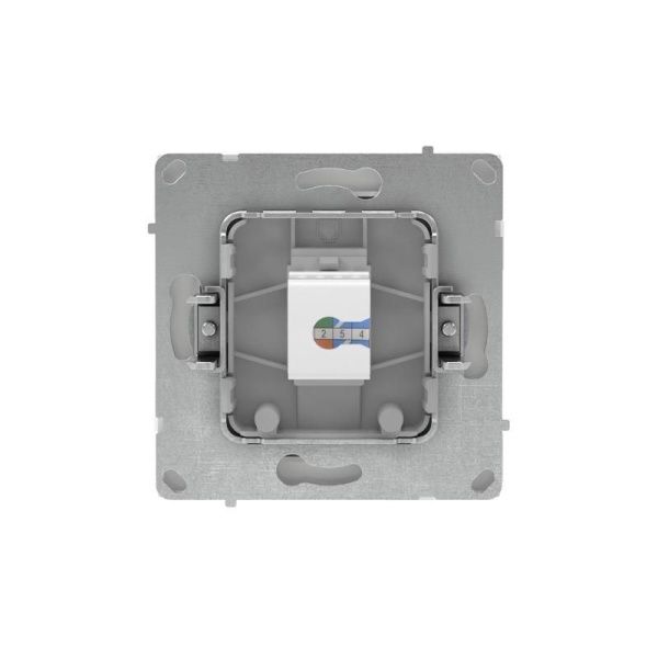 Розетка компьютерная 1-м KANT RJ45 кат.5E без шторки бел. песок DKC 7010663