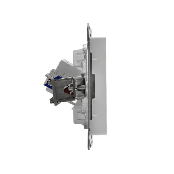 Розетка компьютерная 1-м AtlasDesign RJ45 кат.5E механизм бел. SE ATN000183