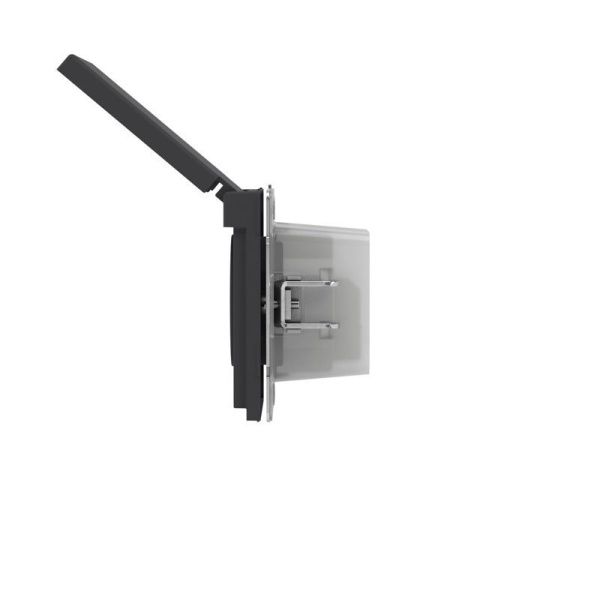 Розетка силовая KANT IP44 2P+E защ. шторки с крышкой черн. уголь DKC 7012013