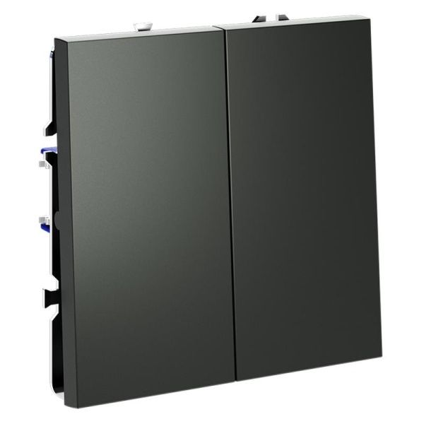 Выключатель 2-кл. СП S70 10А механизм титан Voltum VLS020106