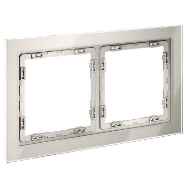 Рамка 2-м S70 стеклян. кашемир Voltum VLS110203