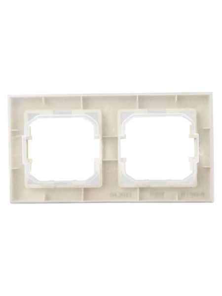 Рамка 2-м IP44 BRITE РУ-2-БрКр-44 беж. IEK BR-M22-44-K10