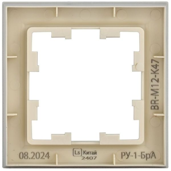 Рамка 1-м BRITE РУ-1-БрА алюм. IEK BR-M12-K47
