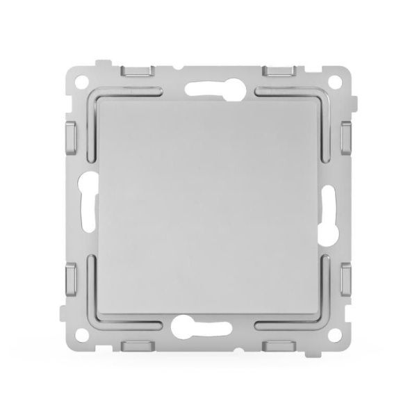 Переключатель проходной 1-кл. СП Pixel 10А IP20 механизм алюм. TOKOV ELECTRIC TKE-PX-P1-C03