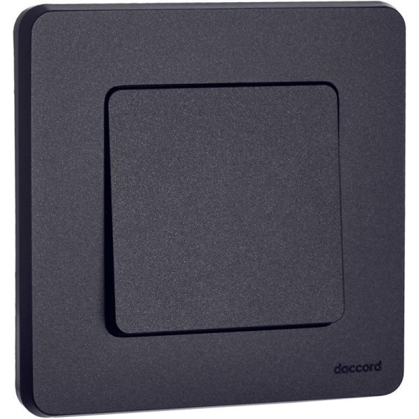 Выключатель 1-кл. Inspiria 10А IP20 250В 10AX механизм антрацит IEK 673603