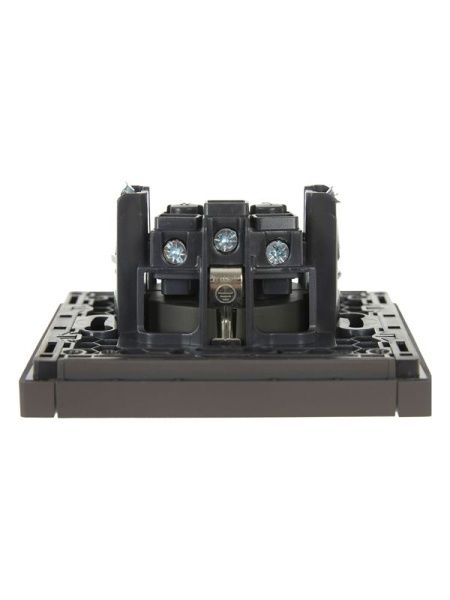 Розетка СП FORTE&PIANO FP315 16А с заземл. защ. шторки винт. крепл. сер. IEK FP-R14-16-K03