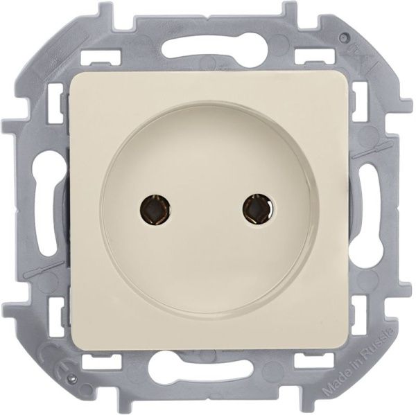 Розетка 1-м СП Inspiria 16А IP20 250В 2P механизм сл. кость IEK 673711