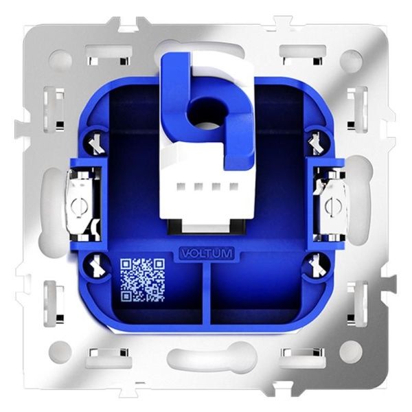Розетка компьютерная 1-м СП S70 RJ45 кат.6 механизм бел. матов. Voltum VLS060102