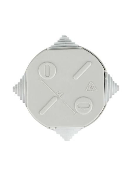 Коробка распаячная ОП 75х40 IP44 KM41237 (4 каб.ввод.) IEK UKO11-075-040-000-K41-44