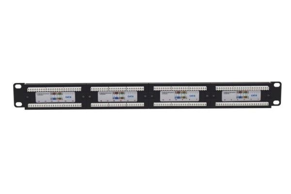 Патч-панель 19дюйм 1U кат.6 неэкранир. 24 порта RJ-45 Dual IDC TOKOV ELECTRIC TKE-PP-6-1U-24P-UTP