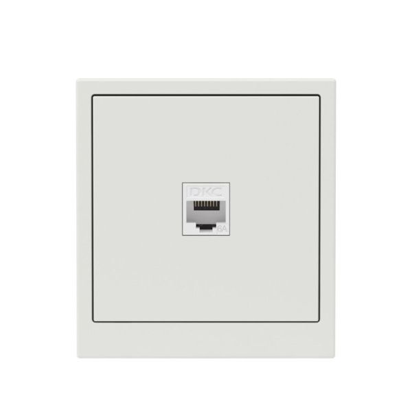 Розетка компьютерная 1-м KANT RJ45 кат.6A без шторки бел. песок DKC 7010673
