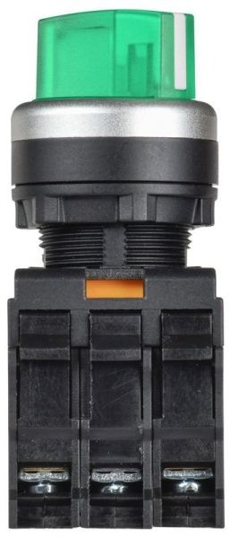 Переключатель 2 полож. 1НО+1НЗ с подсветкой зел. MASTER IEK MI-SW60-11XD-3-14-2-K06