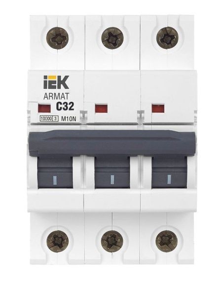 Выключатель автоматический модульный 3п C 32А M10N ARMAT IEK AR-M10N-3-C032