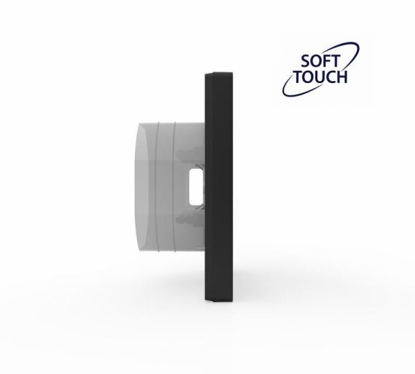 Рамка 1-м Pixel IP44 карбон TOKOV ELECTRIC TKE-PX-RM1-C14-IP44