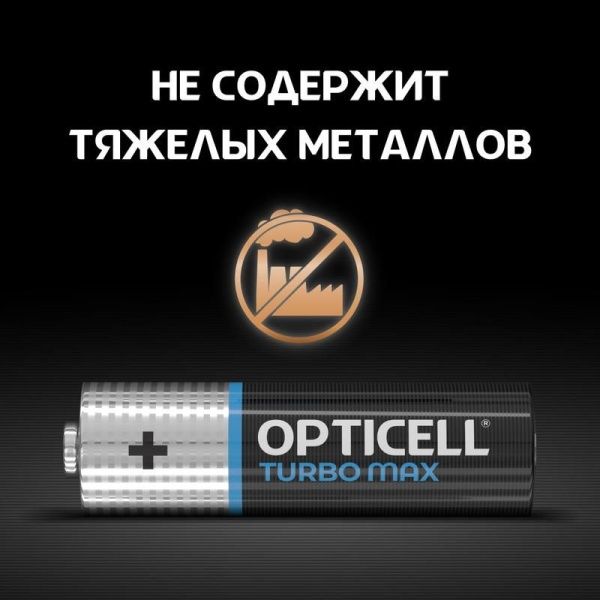 Элемент питания алкалиновый AA/LR6 (блист. 12шт) Turbo Max Opticell 6053009