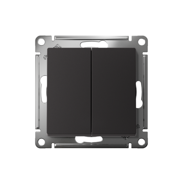 Переключатель проходной 2-кл. СП AtlasDesign 10А IP20 (сх. 6/2) 10AX механизм карбон SE ATN001065
