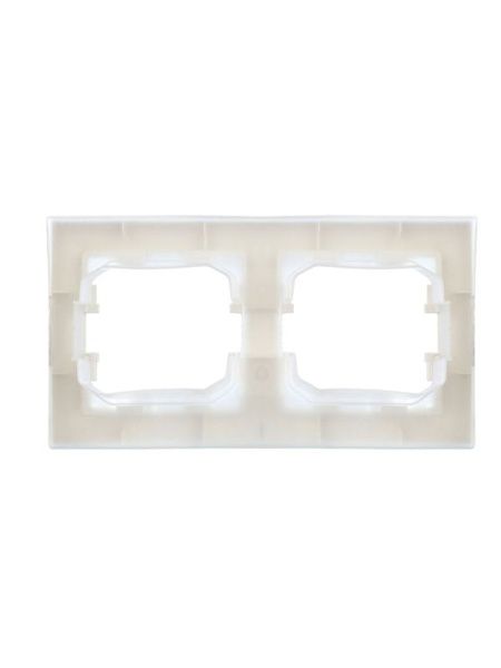 Рамка 2-м IP44 BRITE РУ-2-БрБ-44 бел. IEK BR-M22-44-K01