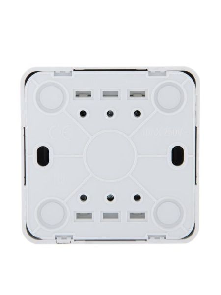 Переключатель проходной 2-кл. 2п ОП Viola 10А IP20 бел. LEZARD 751-0200-106