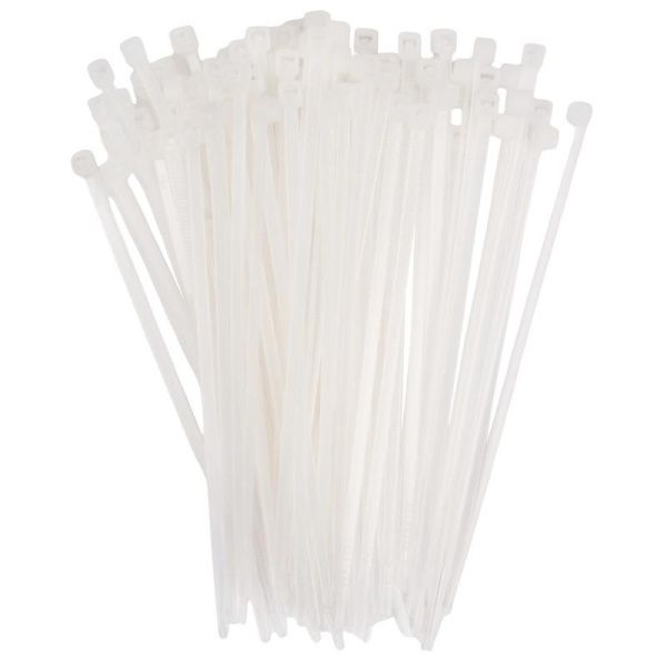 Хомут кабельный PCT 2.5х100-100WH 2.5х100 PA6.6 бел.(уп.100шт) JazzWay 5053526