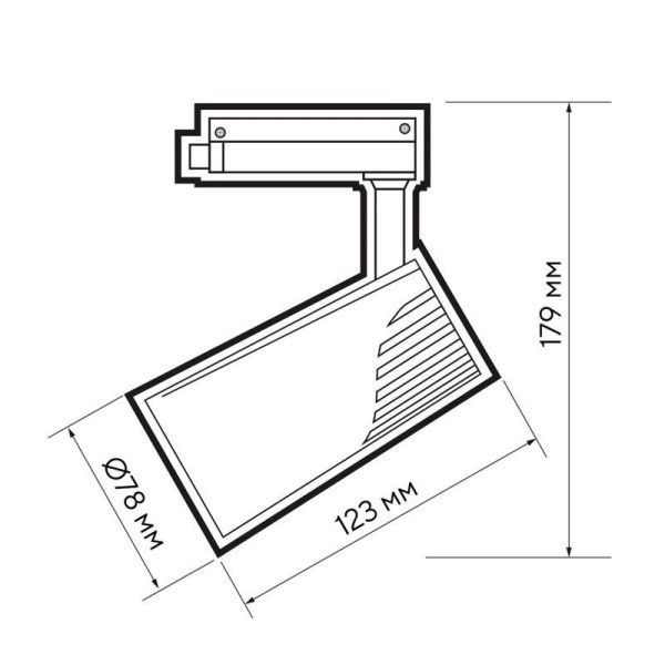 Светильник светодиодный трековый PTR 1725 25Вт 4000К IP40 24град. WH бел. Pro JazzWay 5026148