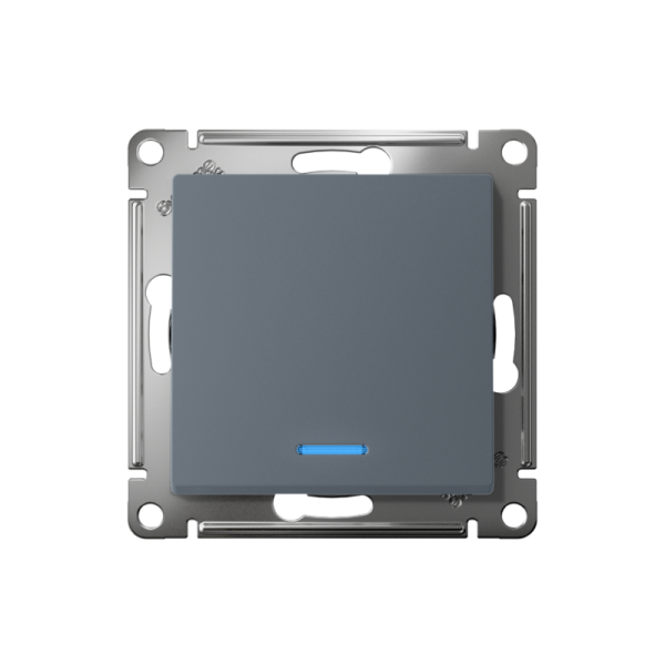 Выключатель 1-кл. СП AtlasDesign 10А IP20 (сх. 1а) 10AX с подсветкой механизм грифель SE ATN000713