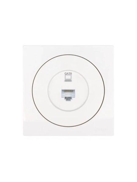 Розетка компьютерная СП OSEN RJ45 кат.6 механизм бел. LEZARD 743-0288-140