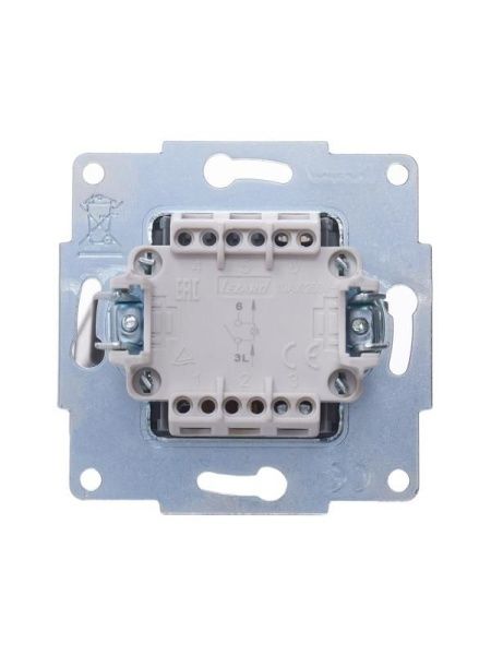 Выключатель 1-кл. 1п СП Vesna 10А IP20 с индикацией механизм крем. LEZARD 742-0388-111