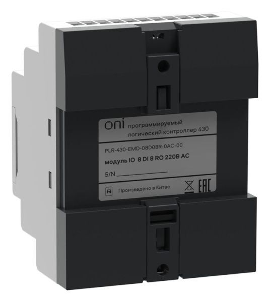 Модуль расширения входов выходов ПЛК 430 8 DI 8 RO 220В AC ONI PLR-430-EMD-08D08R-0AC-00