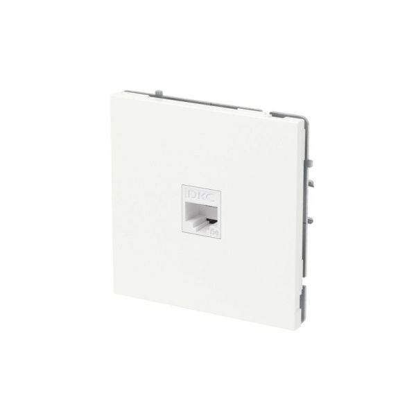 Розетка компьютерная 1-м KANT RJ45 кат.5E без шторки бел. песок DKC 7010663