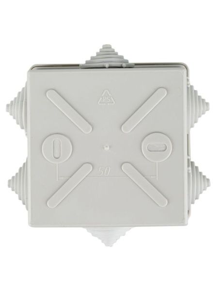 Коробка распаячная ОП 85х85х40 IP44 KM41235 (6 каб.ввод.) IEK UKO11-085-085-040-K41-44