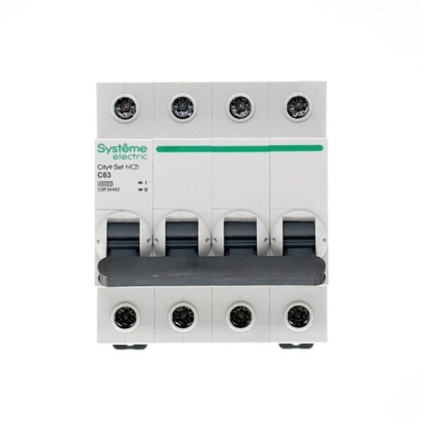Выключатель автоматический модульный 4п C 63А 4.5кА City9 Set 400В SE C9F34463